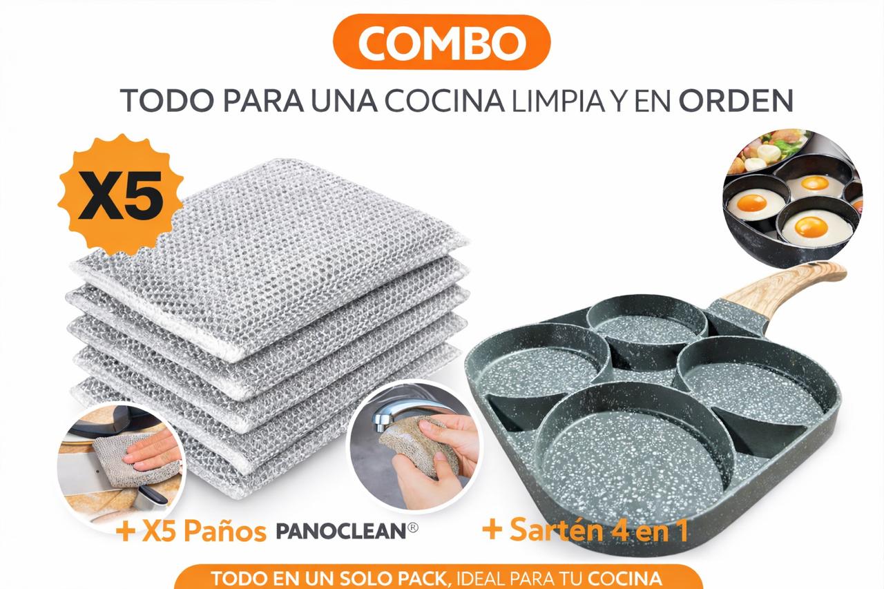 Vista 3 de 1 CookSplit Sarten y 5pz paño Clean